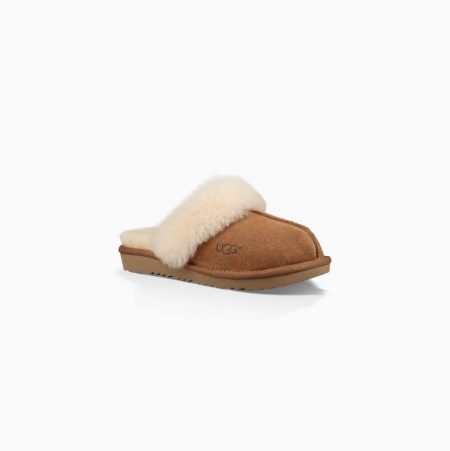 UGG Cozy II Brown Slippers for Kids (LCBT21087)